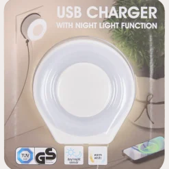 USB-C-lader met nachtlampje