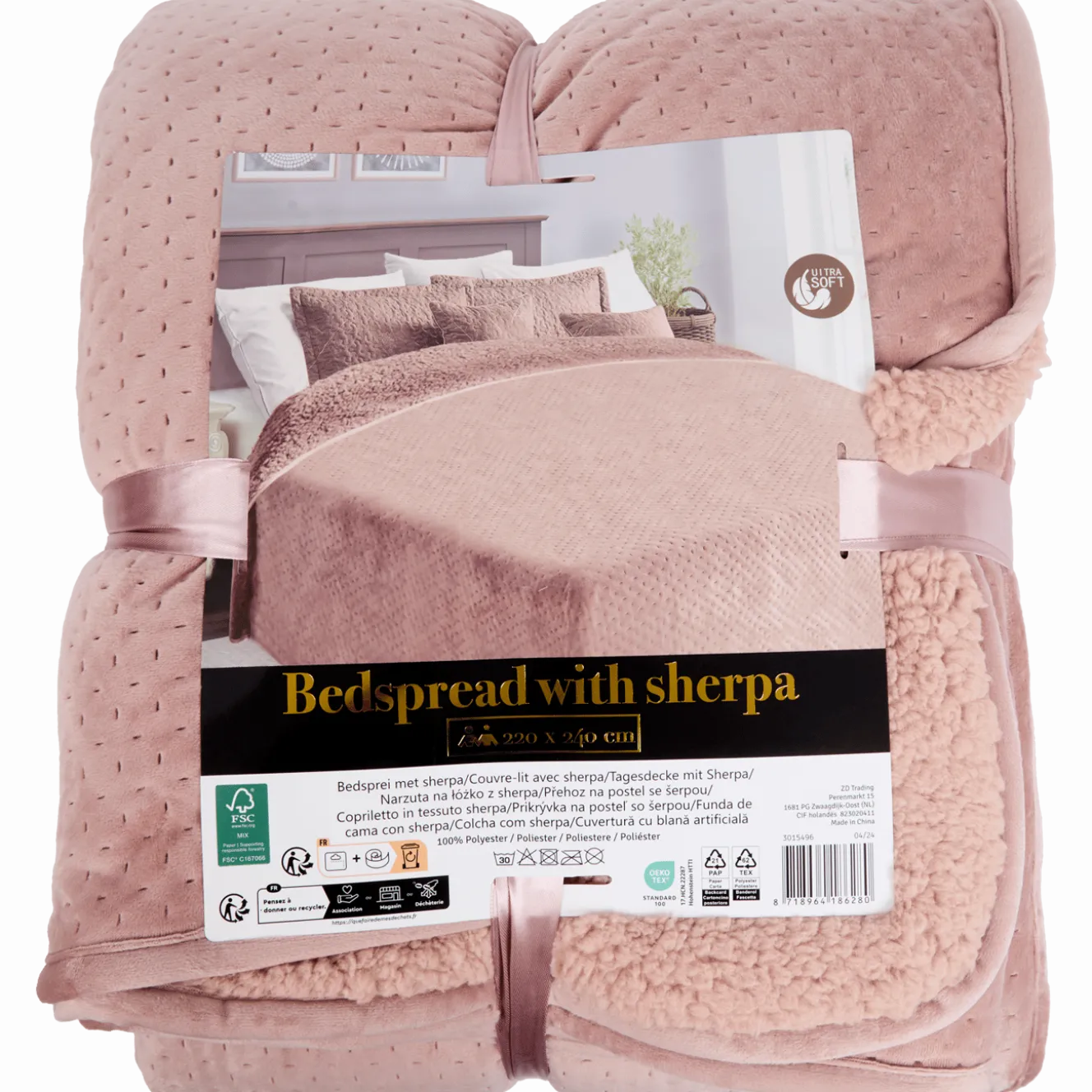 Velvet bedsprei