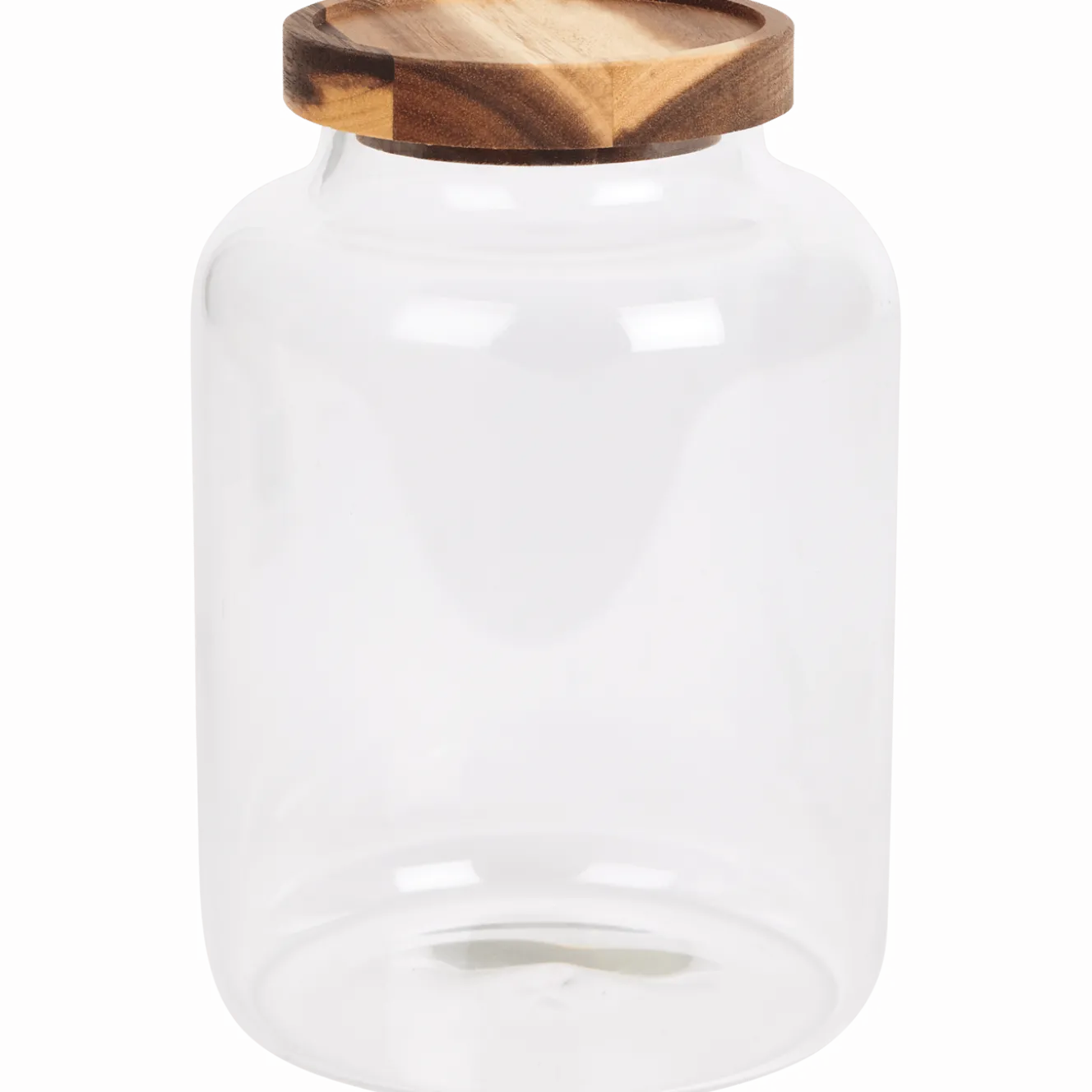 Voorraadpot met houten deksel