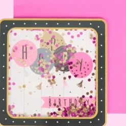 Wenskaart met confetti