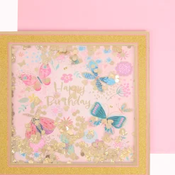 Wenskaart met confetti